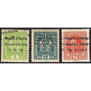 VENEZIA GIULIA 1918 - 5 h., doppia ... 