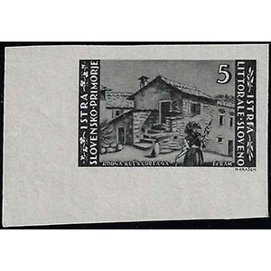 LITORALE SLOVENO 1946 - 1 lira, tiratura di ... 