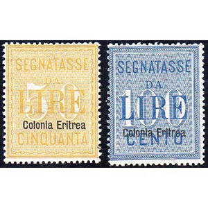 SEGNATASSE 1903 - 50 e 100 lire (12/13), ... 