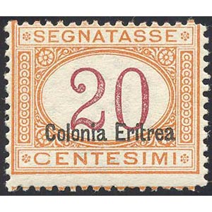 SEGNATASSE 1920 - 20 cent. soprastampa in ... 