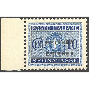 SEGNATASSE 1934 - 10 cent. azzurro, doppia ... 