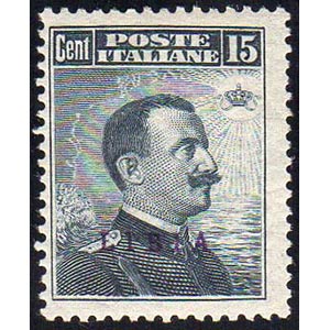 1912 - 15 cent. Michetti (5), gomma ... 