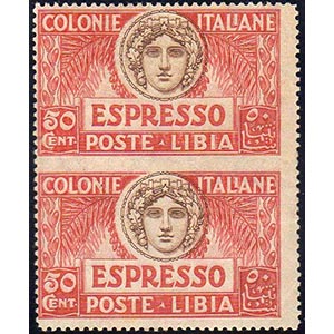 ESPRESSI 1921 - 50 cent., coppia verticale ... 
