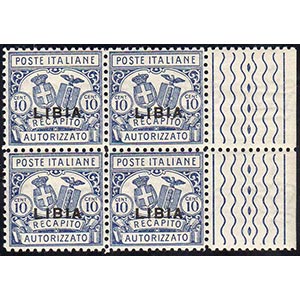 RECAPITO AUTORIZZATO 1929 - 10 cent. dent. ... 