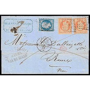 FRANCIA 1858 - 20 cent., 40 cent., due ... 