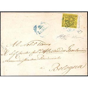 1852 - 15 cent. giallo, SENZA FILETTO ... 