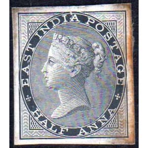 INDIA - BRITISH COLONIES 1856/60 - 1/2 a. ... 