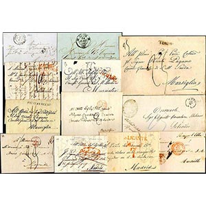 PREFILATELIA 1812/1870 - Dodici lettere ... 