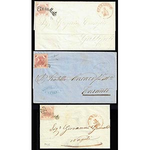 NAPOLI 1860/1861 - Tre lettere, tutte ... 