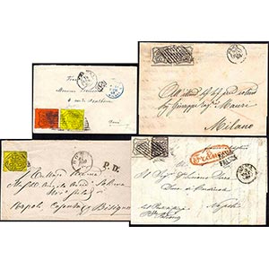 PONTIFICIO 1852/1870 - Insieme di 21 lettere ... 
