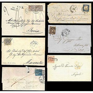 ANTICHI STATI 1852/1861 - Sei lettere ... 
