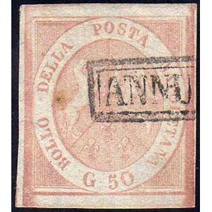 1859 - 50 grana rosa brunastro (14), ... 