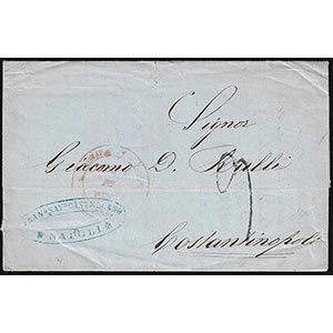 1860 - Lettera non affrancata da Napoli ... 