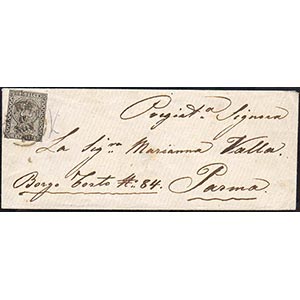 1858 - 10 cent. bianco (2), appena sfiorato ... 