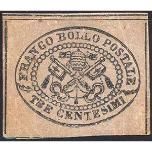 1867 - 3 cent. grigio rosa (14), nuovo, ... 