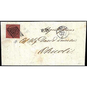 1868 - 20 cent. rosso bruno (18), perfetto, ... 