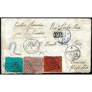 1869 - 80 cent. rosa lillaceo, 10 cent. ... 