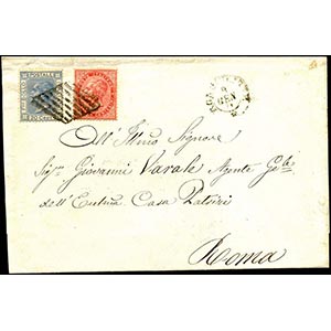 1871 - 40 cent. De la Rue, 20 cent. celeste ... 