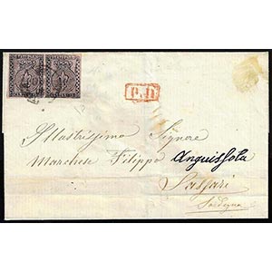 INCOMING MAIL PARMA 1858 - 15 cent. rosa, ... 