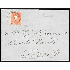 1859 - 5 soldi rosso, I tipo (25), perfetto, ... 