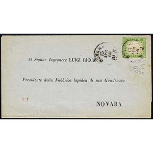 1860 - 5 cent. verde giallo (13Be), giusto ... 
