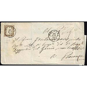 1860 - 10 cent. bruno grigio olivastro ... 