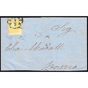 1860 - 2 soldi giallo, II tipo, dentellatura ... 
