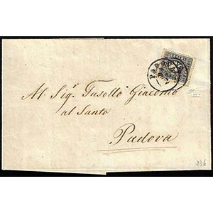 1859 - 3 soldi nero, II tipo (29), perfetto, ... 