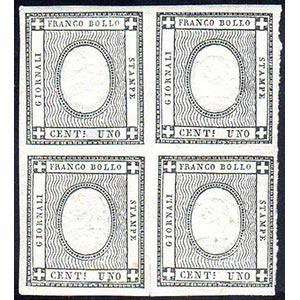 1861 - 1 cent. errore di cifra 2 (19l), ... 