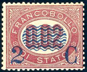 1878  - 2 cent. su 0,02 lire Servizio ... 