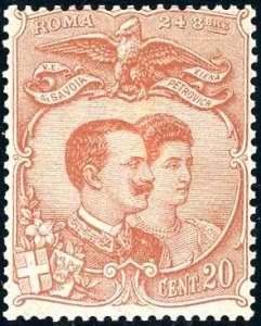 1895 - 20 cent. Nozze del principe ... 