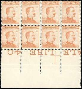 1916 - 20 cent. Michetti, senza filigrana ... 