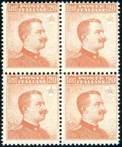 1916 - 20 cent. Michetti, senza filigrana ... 