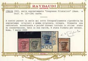 1922 - Congresso Filatelico ... 