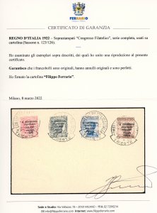 1922 - Congresso Filatelico, serie ... 