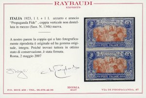 1923 - 1 lira Propaganda Fide, ... 
