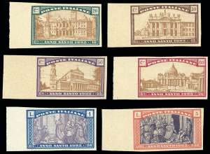 1924 - Anno Santo, prove di stampa della ... 