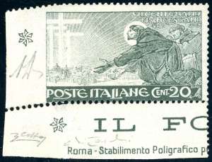 1926 - 20 cent. San Francesco, non ... 