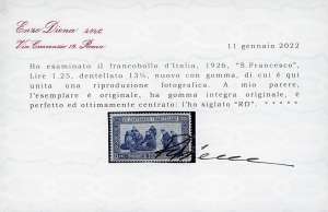 1926 - 1,25 lire San Francesco, ... 