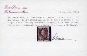 1927 - 1,75 lire Parmeggiani, ... 