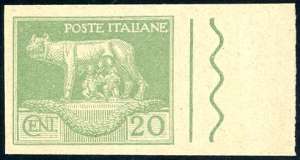 1925 - 20 cent. verde chiaro serie ... 