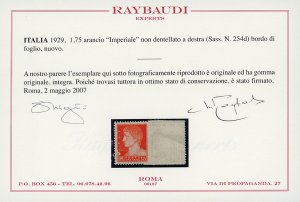 1929 - 1,75 lire Imperiale, non ... 