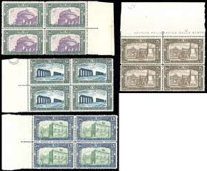 1930 - Milizia III (272/275), blocchi di ... 