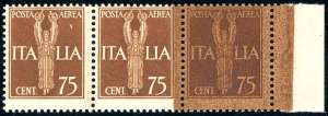 1932 - 75 cent. Imperiale (12), striscia ... 