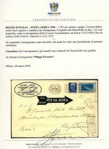 1930 - Aerogramma della Crociera ... 