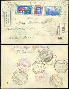 1933 - 5,25 + 44,75 lire Trittico ... 