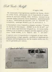 1933 - 5,25 + 44,75 lire Trittico ... 