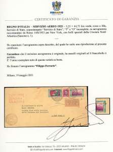 1933 - 5,25 + 44,75 lire Trittico ... 