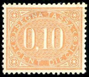 1869 - 10 cent. bruno arancio (2), ottima ... 