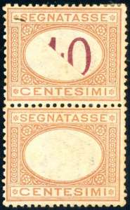 1890 - 40 cent. arancio e carminio, coppia ... 